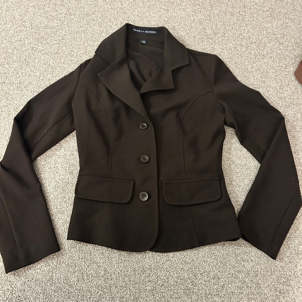Tommy Hilfiger Women's brown Tailored Blazer
